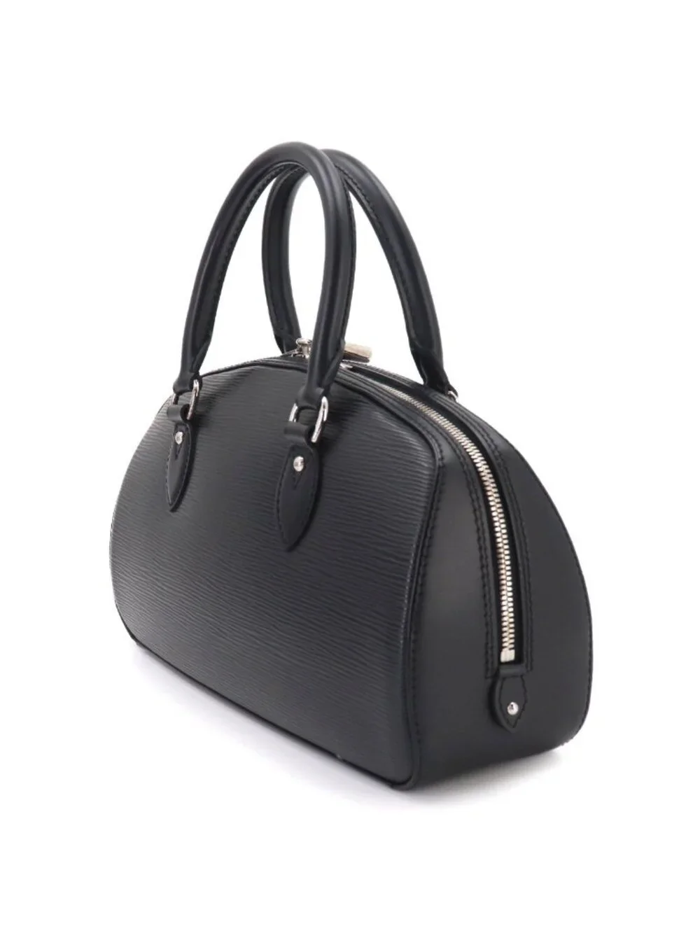 Louis Vuitton Epi Jasmine Hand Bag Leather Noir Black Silver